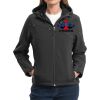 Ladies Textured Hooded Soft Shell Jacket Thumbnail